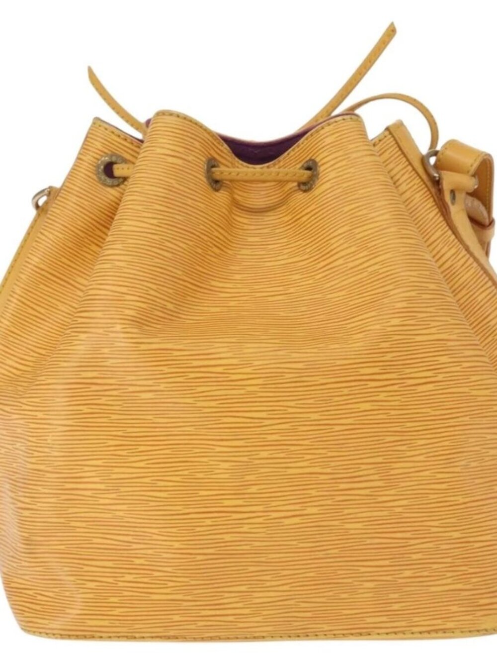 LOUIS VUITTON Epi Petit Noe Shoulder Bag Yellow M44109 LV Auth 162059 - Picture 3 of 16